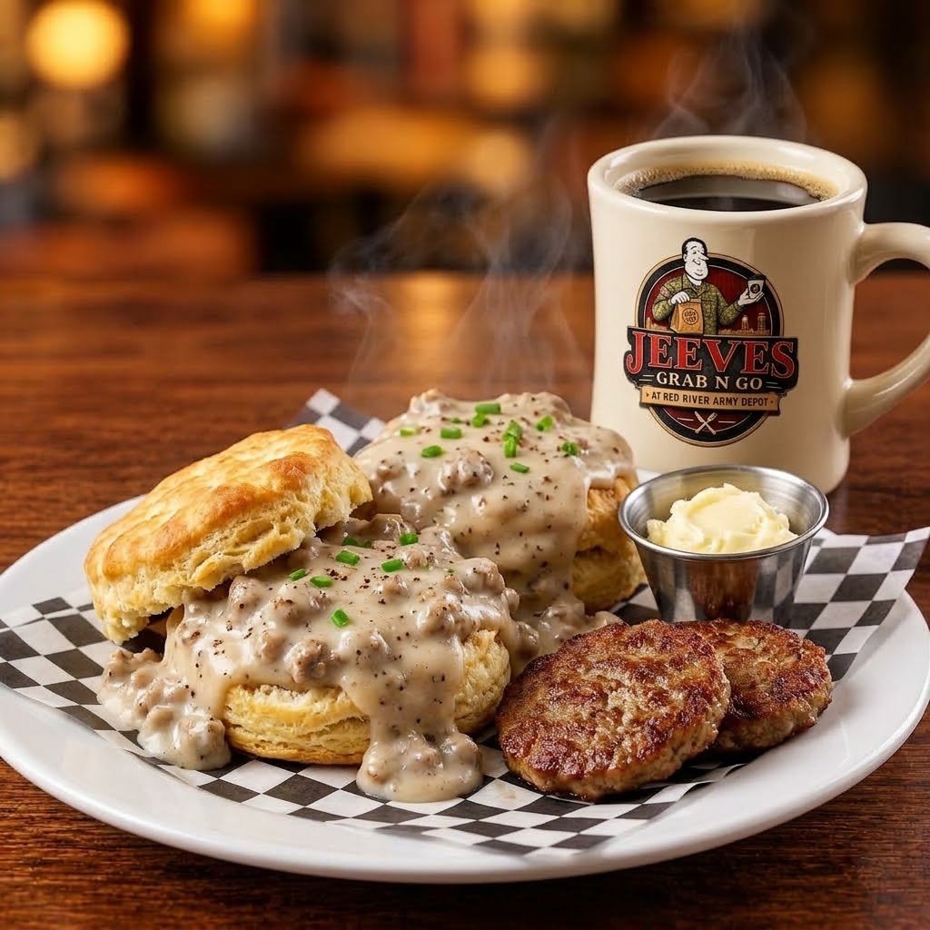 biscuit and gravy